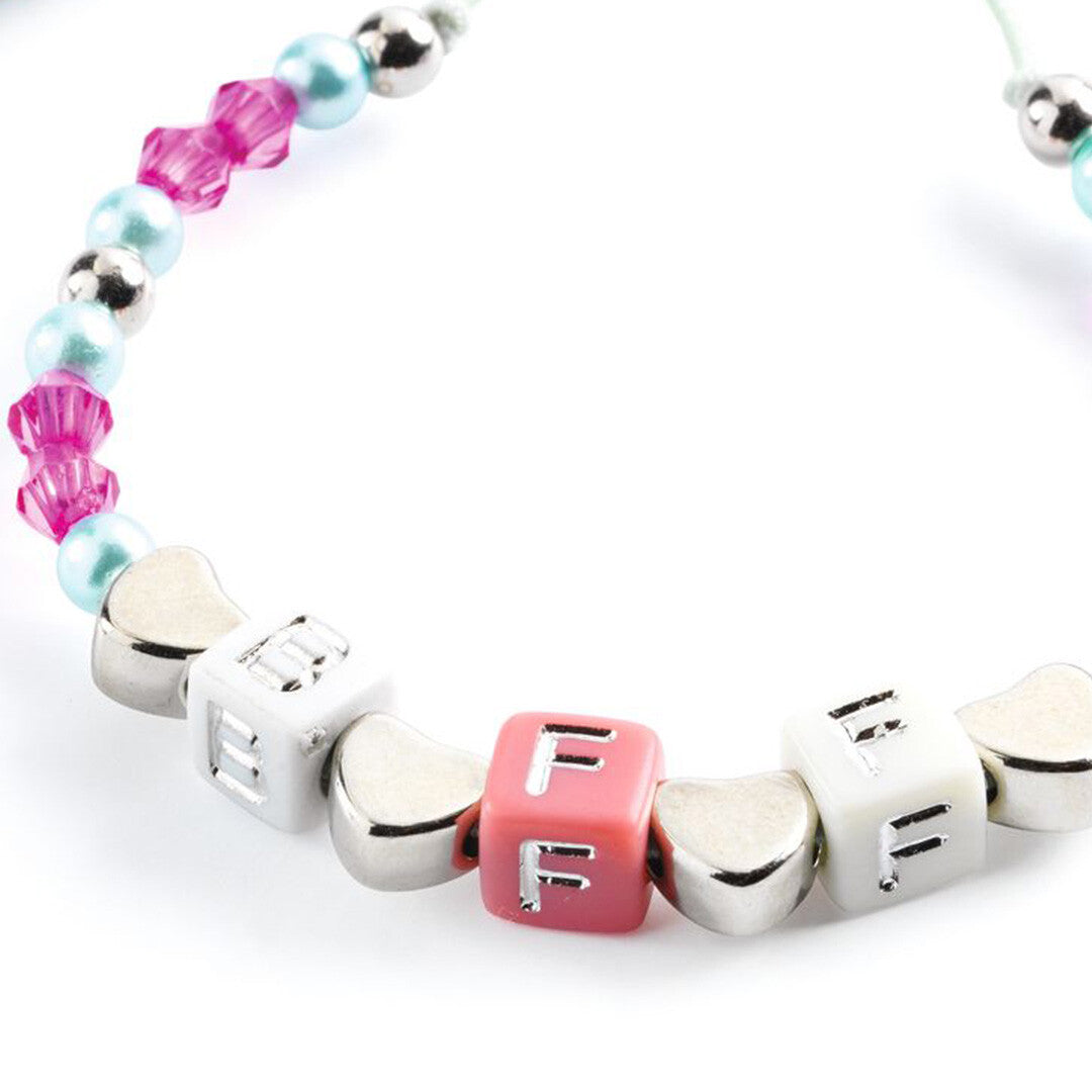 djeco kralenset alfabet - zilver | DJ00030 | 2