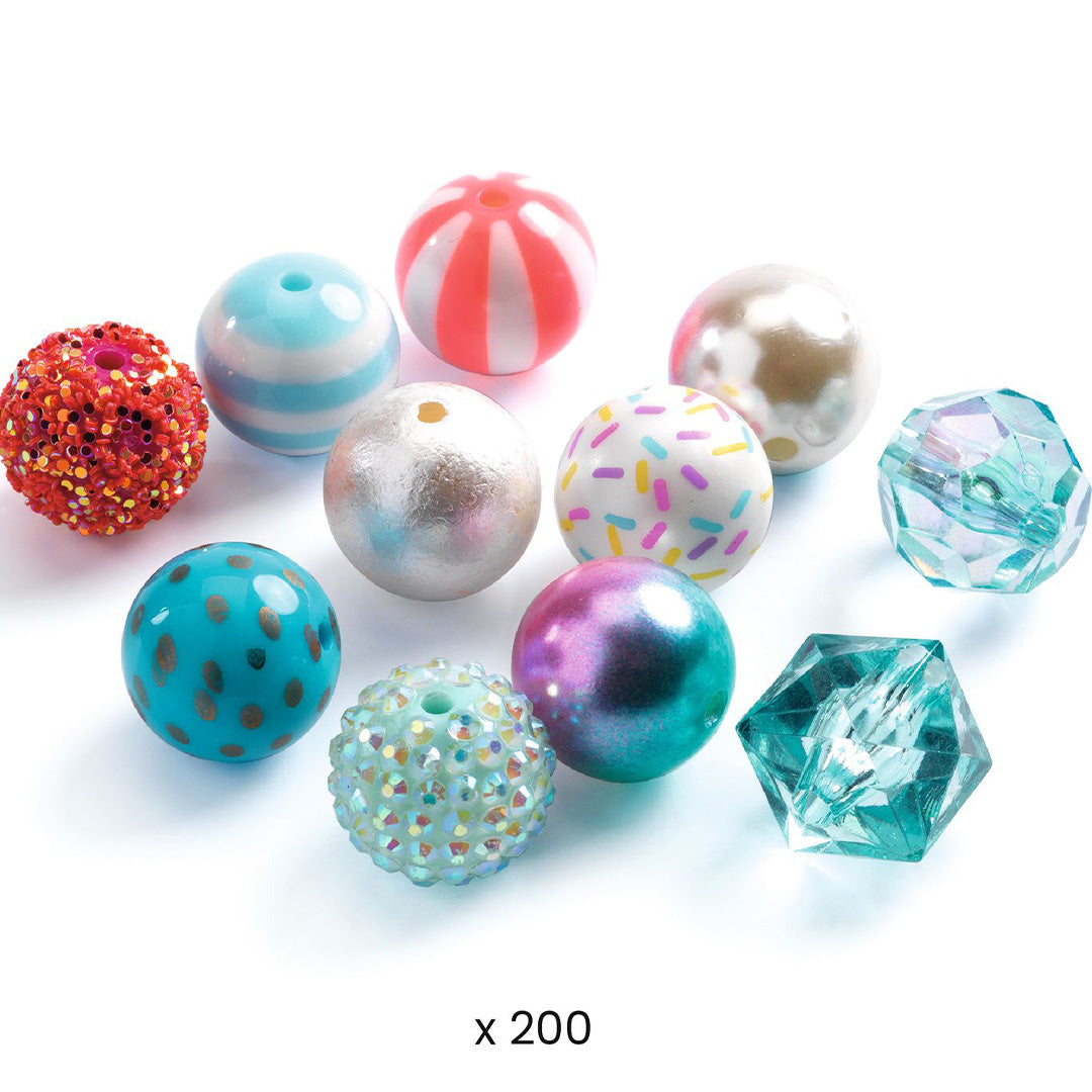 djeco kralenset bubbels - zilver | DJ00025 | 1