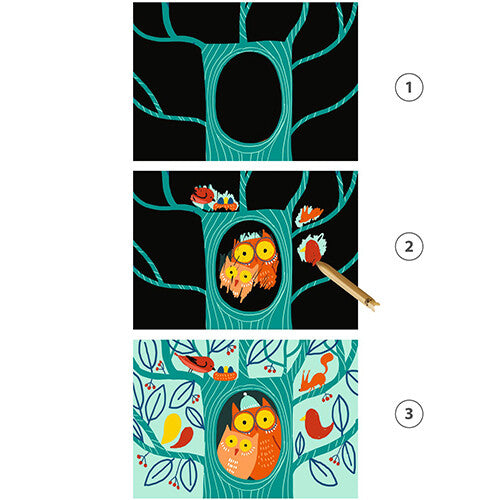 djeco kraskaarten dieren | DJ00041 | 2