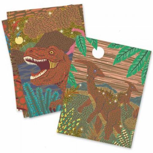 djeco kraskaarten dinosauriërs | DJ09726 | 1