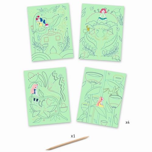 djeco krasplaatjes fantasietuin | DJ09719 | 2