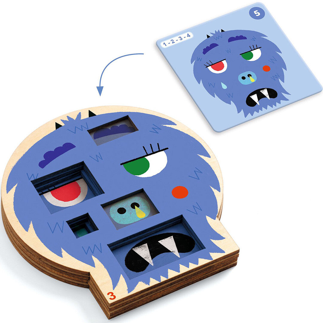 djeco logicaspel sologic - crazy faces | DJ08591 | 1