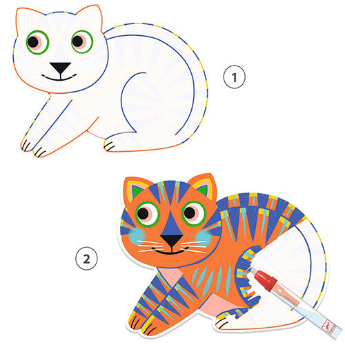 djeco magische kleurplaten - dieren | DJ09068 | 1