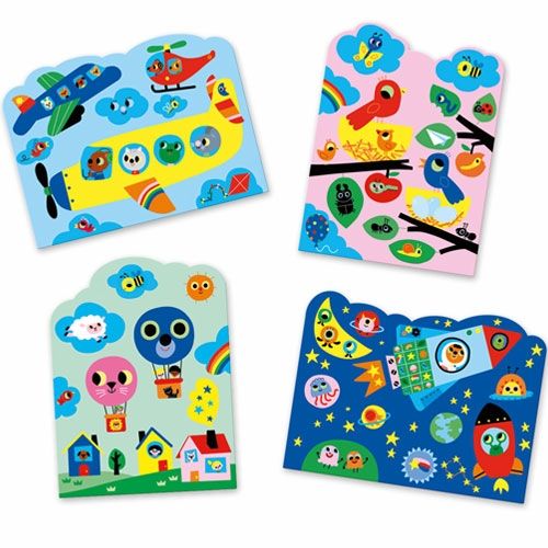 djeco magische kleurplaten - in de lucht | DJ09061 | 2