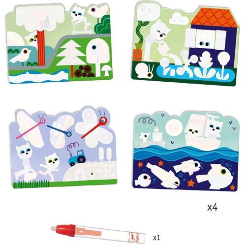 djeco magische kleurplaten - in de tuin | DJ09063 | 1