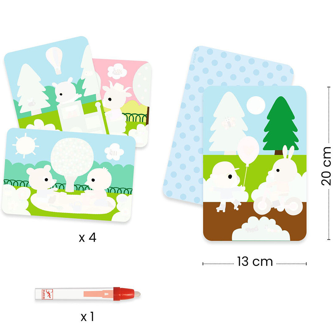 djeco magische kleurplaten - in het park | DJ09075 | 3