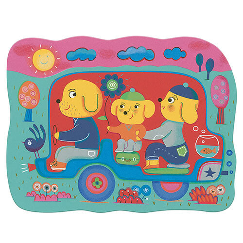 djeco magische kleurplaten - verstopt op de weg  | DJ09066 | 2