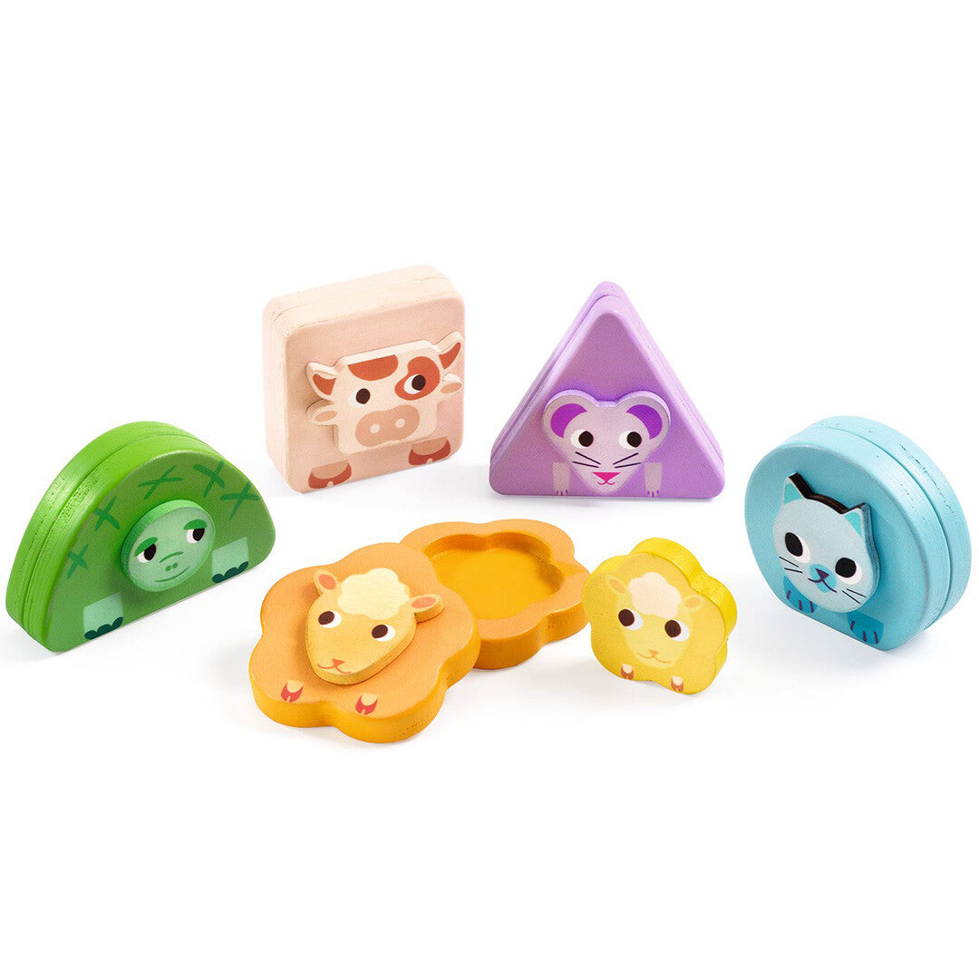 djeco magnetisch verstoppertje spel - kimami farm | DJ06446 | 0