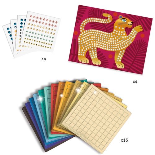 djeco mozaïek diep in de jungle  | DJ09422 | 2