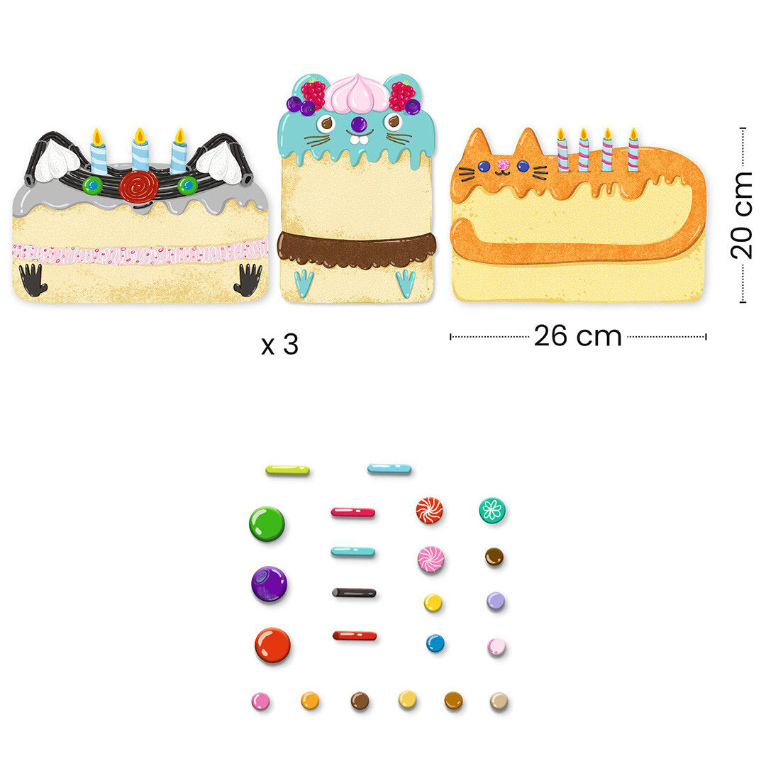 djeco mozaïek dierentaartjes | DJ00075 | 3