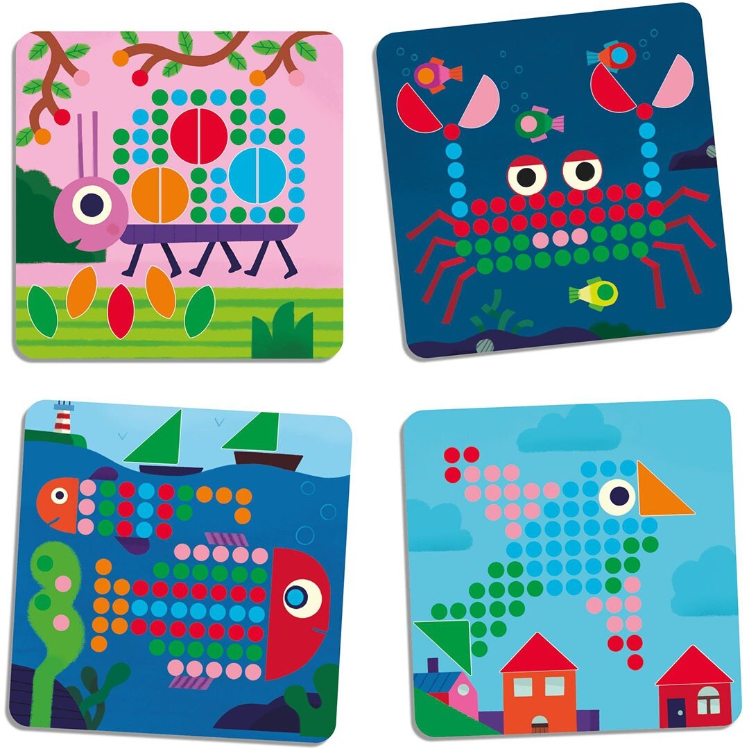 djeco mozaïekpuzzel mini animo | DJ08239 | 3
