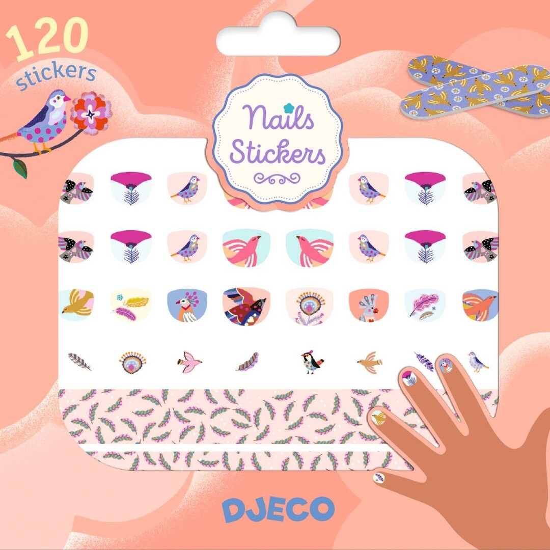 djeco nagelstickers veren | DJ09239 | 0