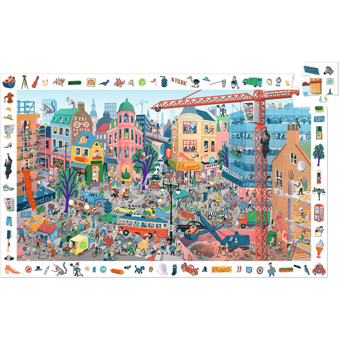 djeco observatiepuzzel de stad - 200st | DJ07515 | 1