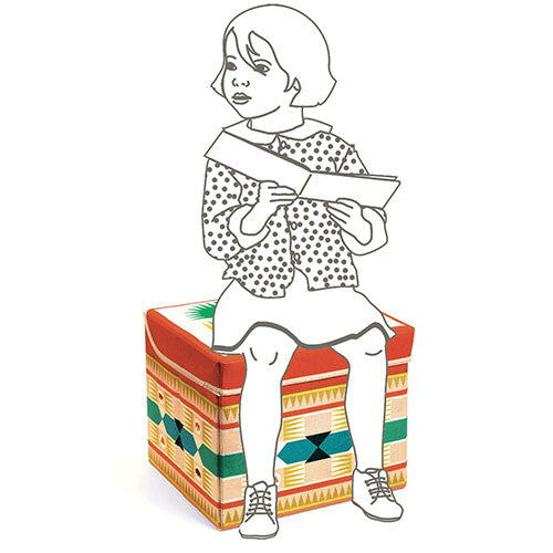 djeco opbergpoef tipi - 29x25 cm | DD04482 | 2