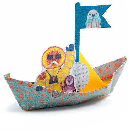 djeco origami boten op het water  | DJ08779 | 3
