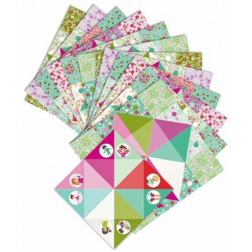 djeco origami vogelspel pastel | DJ08773 | 3