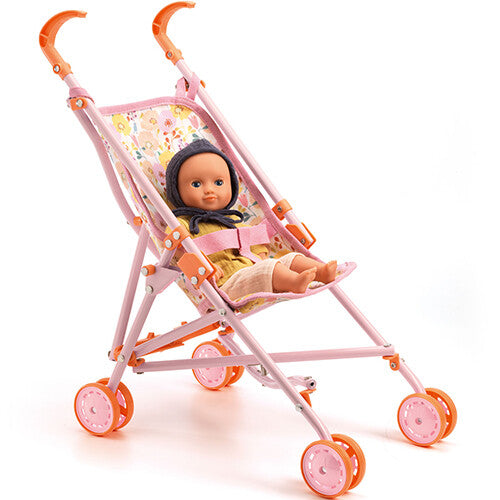 djeco poppenbuggy pomea - bloemen | DJ07841 | 1