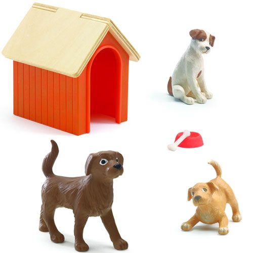 djeco poppenhuis honden - 3 stuks | DJ07818 | 0