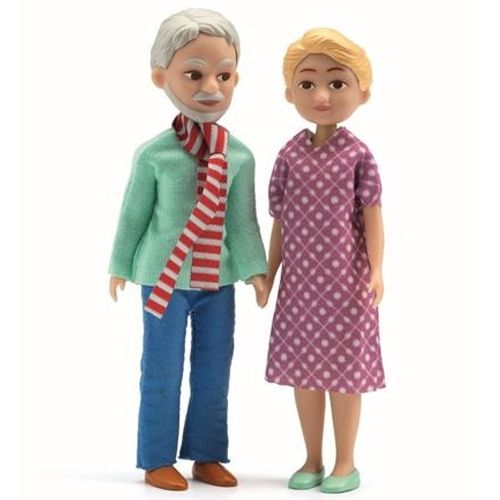 djeco poppenhuis opa en oma - 11,5 cm | DJ07816 | 0