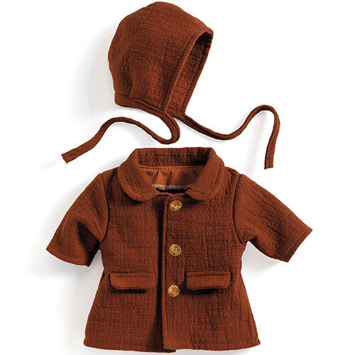 djeco poppenjas met mutsje pomea - fall - 32 cm | DJ07893 | 0