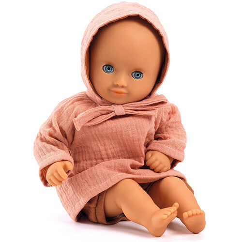 djeco poppenkledingset pomea - peach - 32 cm | DJ07897 | 1