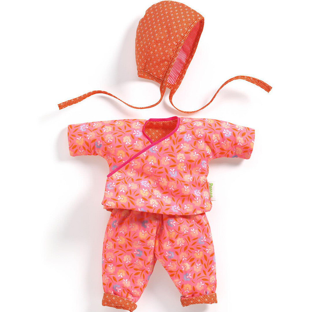 djeco poppenkledingset pomea - petit pan - petunia - 32 cm | DJ07752 | 0