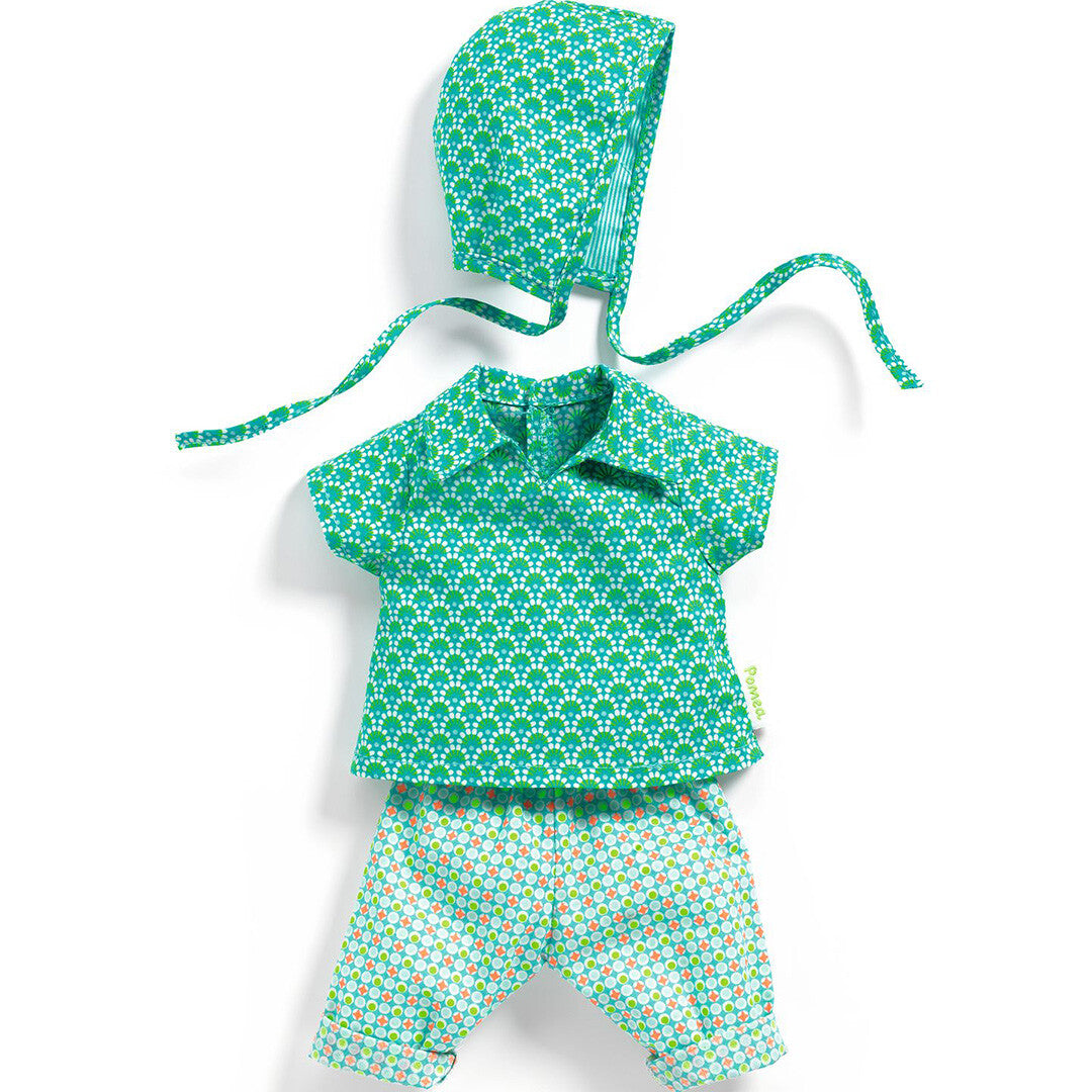djeco poppenkledingset pomea - petit pan zazen - 32 cm | DJ07755 | 0