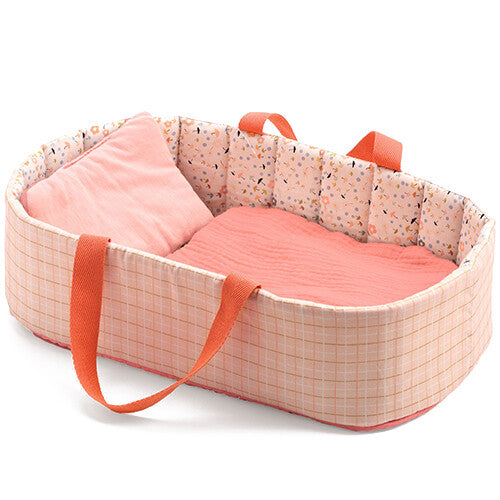 djeco poppenreiswieg pomea - roze - 36 cm | DJ07844 | 0