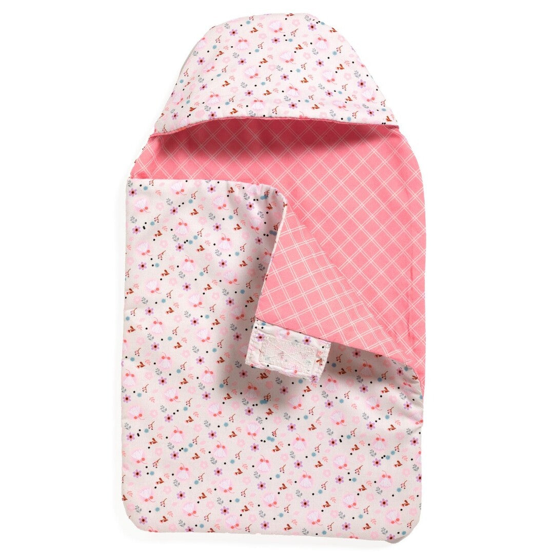 djeco poppenslaapzak pomea - bloemen - 38 cm | DJ07864 | 0