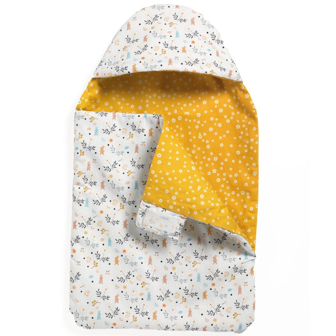 djeco poppenslaapzak pomea - konijnen - 38 cm | DJ07863 | 0