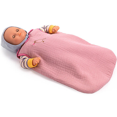 djeco poppenslaapzak pomea - roze - 36 cm | DJ07846 | 1