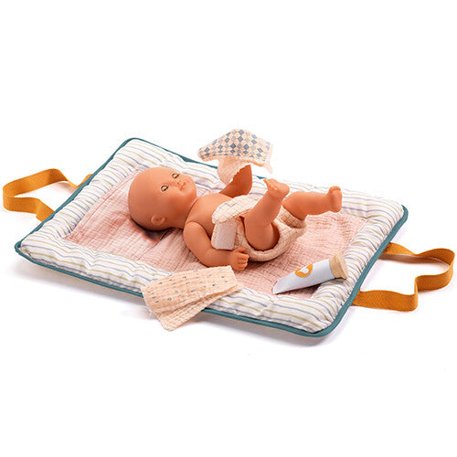 djeco poppenverschoonset pomea - blauw - 5-delig | DJ07851 | 0