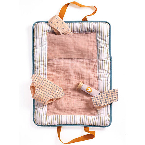 djeco poppenverschoonset pomea - blauw - 5-delig | DJ07851 | 1