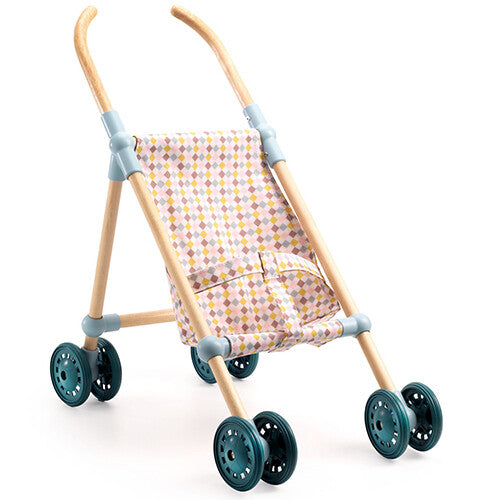 djeco poppenwagen pomea - geblokt | DJ07843 | 0