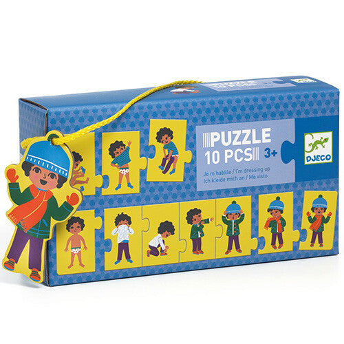 djeco puzzel aankleden in de winter - 10st | DJ08188 | 0