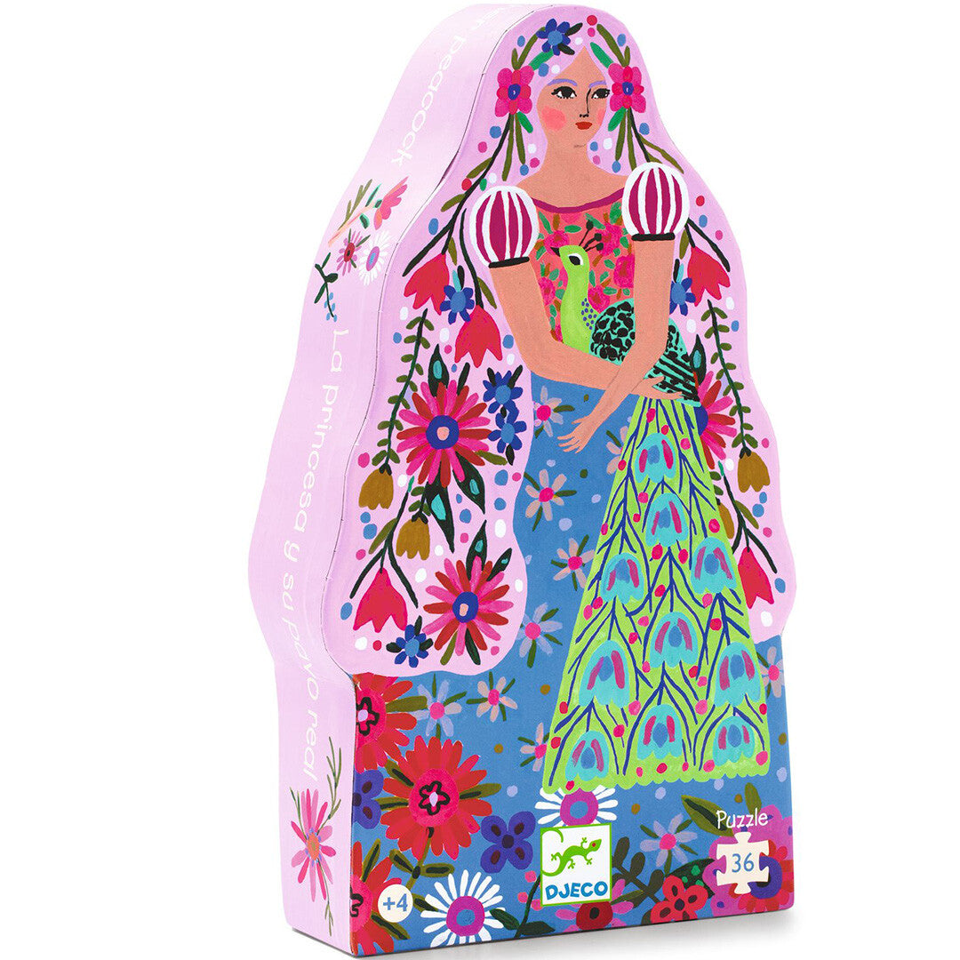djeco puzzel de prinses en haar pauw - 36st | DJ07300 | 0