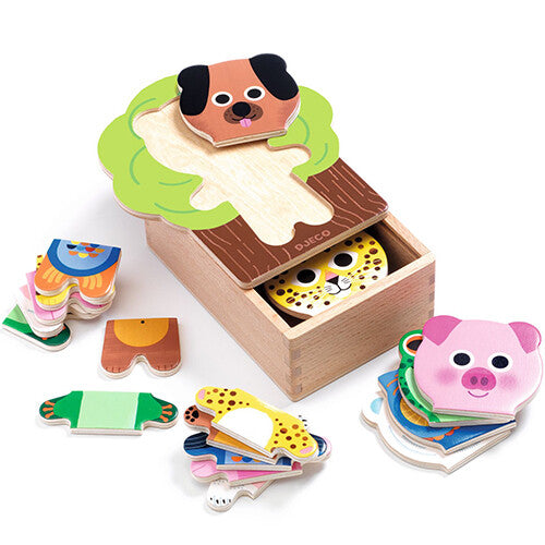 djeco puzzel dieren - 6x3st | DJ01626 | 0