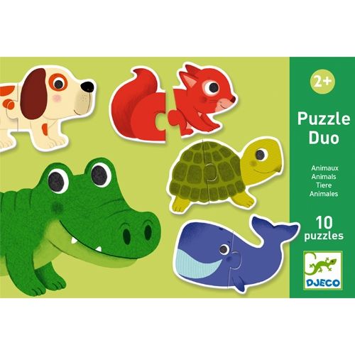 djeco puzzel duo dieren 10x2st | DJ08147 | 0