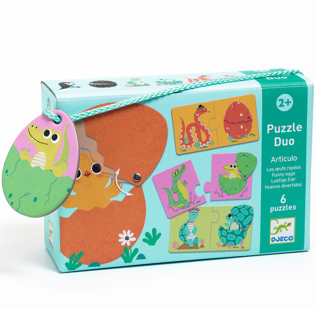 djeco puzzel duo in het ei - 6x2st | DJ08193 | 0