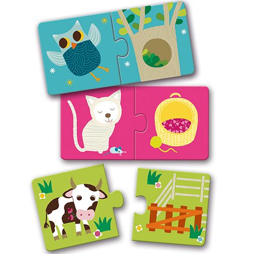 djeco puzzel duo leefruimte (10x2st)  | DJ08164 | 1