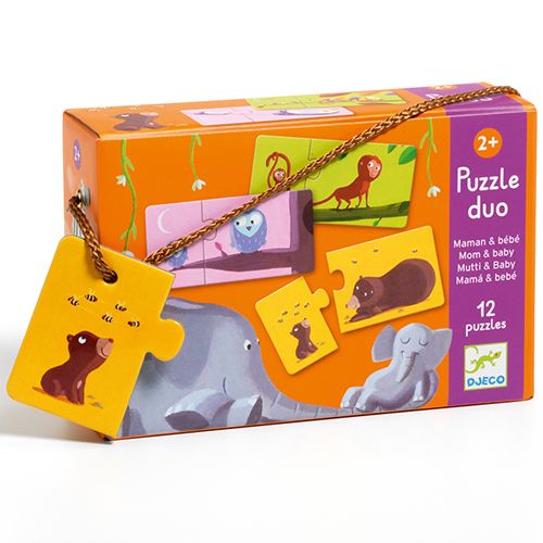 djeco puzzel duo mama & baby (12x2st)  | DJ08157 | 0