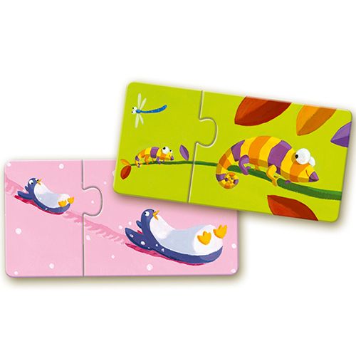 djeco puzzel duo mama & baby (12x2st)  | DJ08157 | 4