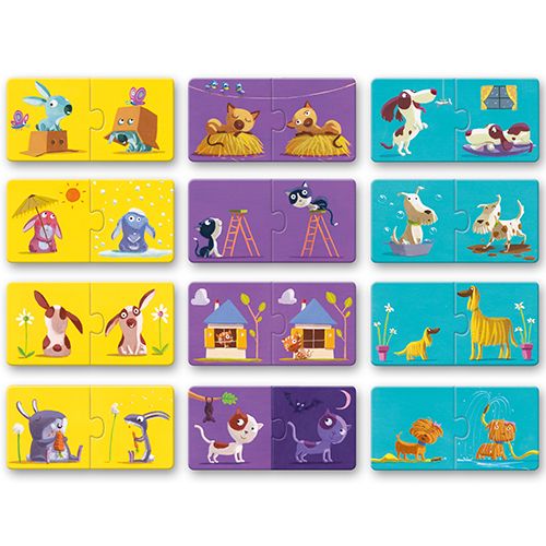 djeco puzzel duo verschillen (12x2st) | DJ08162 | 1