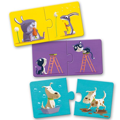 djeco puzzel duo verschillen (12x2st) | DJ08162 | 3