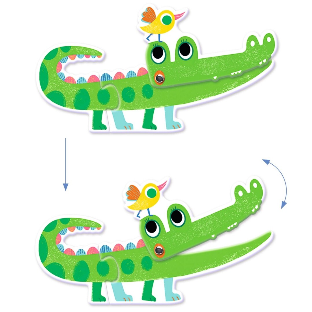 djeco puzzel duo wilde dieren 6x2st  | DJ08262 | 2