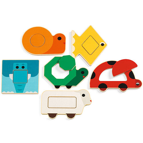 djeco puzzel duobasic - 6x2st | DJ06216 | 0