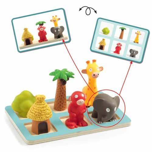 djeco puzzel eduludo voorzetsels - spacio | DJ08310 | 0