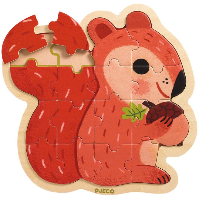 djeco puzzel eekhoorn - 16st | DJ01824 | 0