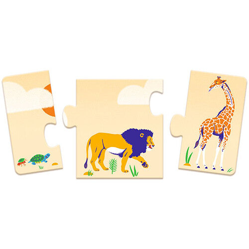 djeco puzzel klein en groot - 10st | DJ08189 | 2