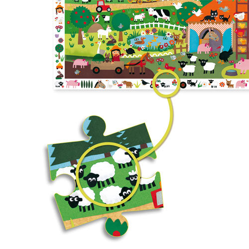 djeco puzzel observation boerderij (35st) | DJ07591 | 3